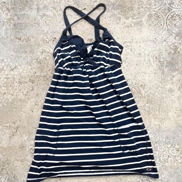Hollister Navy and White Striped Chemise - Picture 1 of 5